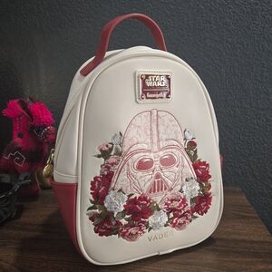 Loungefly Darth Vader Floral Mini Backpack